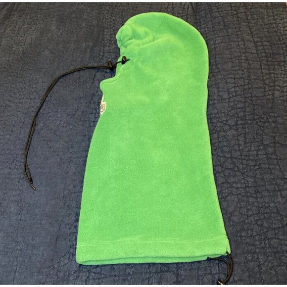 Jets NY NFL Head Sokz by Gotta Go Hood Hat Polartec Fleece Neck Cover Green - Picture 3 of 4